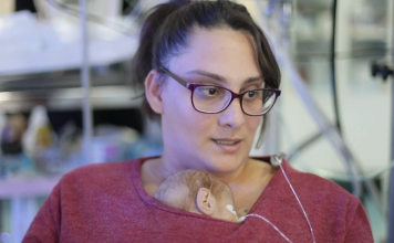 FOTOT/ Mjekët e maternitetit “Koço Gliozheni” i shpëtojnë jetën nënës dhe foshnjës 27-javëshe