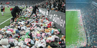 Mijëra lodra hidhen në stadiumin në Turqi, të gjithë shpërthejnë në lot
