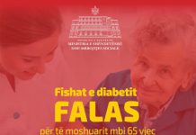 Fishat e diabetit, falas për të moshuarit mbi 65 vjeç
