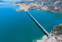 Liqeni i Banjës në Gramsh, pamje fantastike në këto ditë marsi