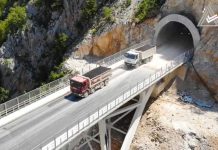 Hapen 3.5 km të tunelit të Murrizit, pjesë e rrugës së Arbrit
