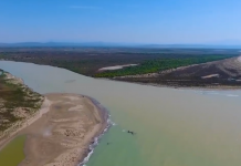 Peizazh magjik nga grykëderdhja e Vjosës në Levan