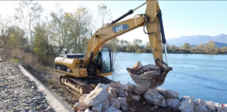 Nis puna për përforcimin e argjinaturës në Darragjat, Shkodër