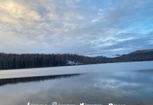 Liqeni i Kallabakut plotësisht i ngrirë, ndalesa dimërore e vizitorëve