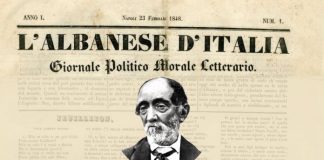 Përvjetori i gazetës së parë shqiptare “L’albanese d’Italia”