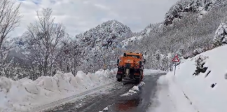 ARRSH: Rruga Bogë-Theth është pastruar nga dëbora, qarkullim normal