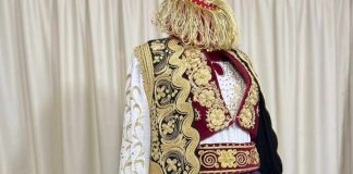 Pirpiria në veshjen e nuses gjirokastrite, qëndisur me fije ari