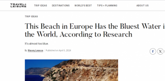 Travel and Leisure: Plazhi i Pasqyrave ka ujin më të kaltër në botë