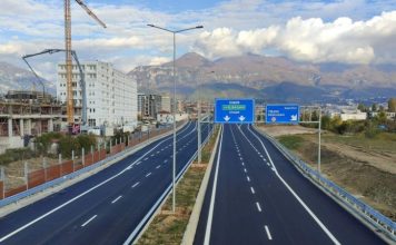 Pamje nga unaza verilindore e Tiranës