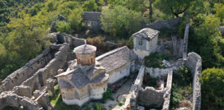 Ruajtje e Manastirit të Ungjillëzimit mbi fshatin Vanistër të Dropullit