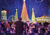 Mbrëmje magjike Krishtlindjeje në sheshin “Skënderbej”