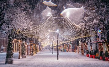 Hijeshia e Korçës nën vellon e dëborës