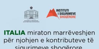 Senati italian miraton marrëveshjen për njohjen e kontributeve të sigurimeve shoqërore me Shqipërinë